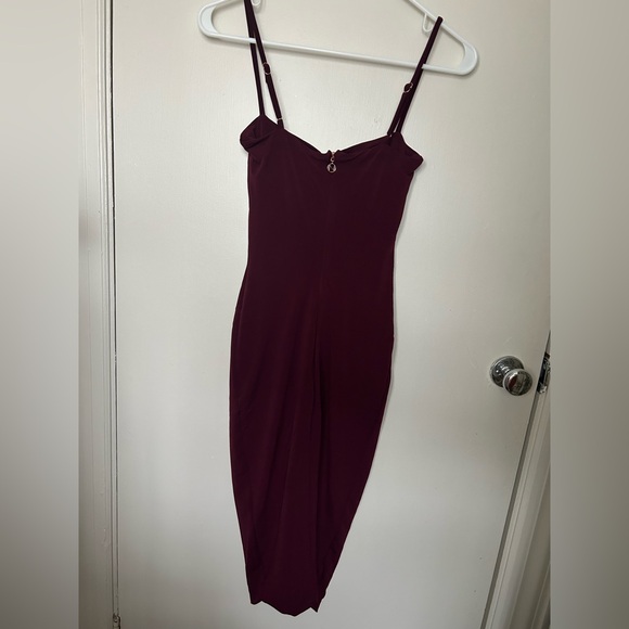 NWT Nookie Charlize Midi Dress Wine Size Medium - Picture 5 of 6